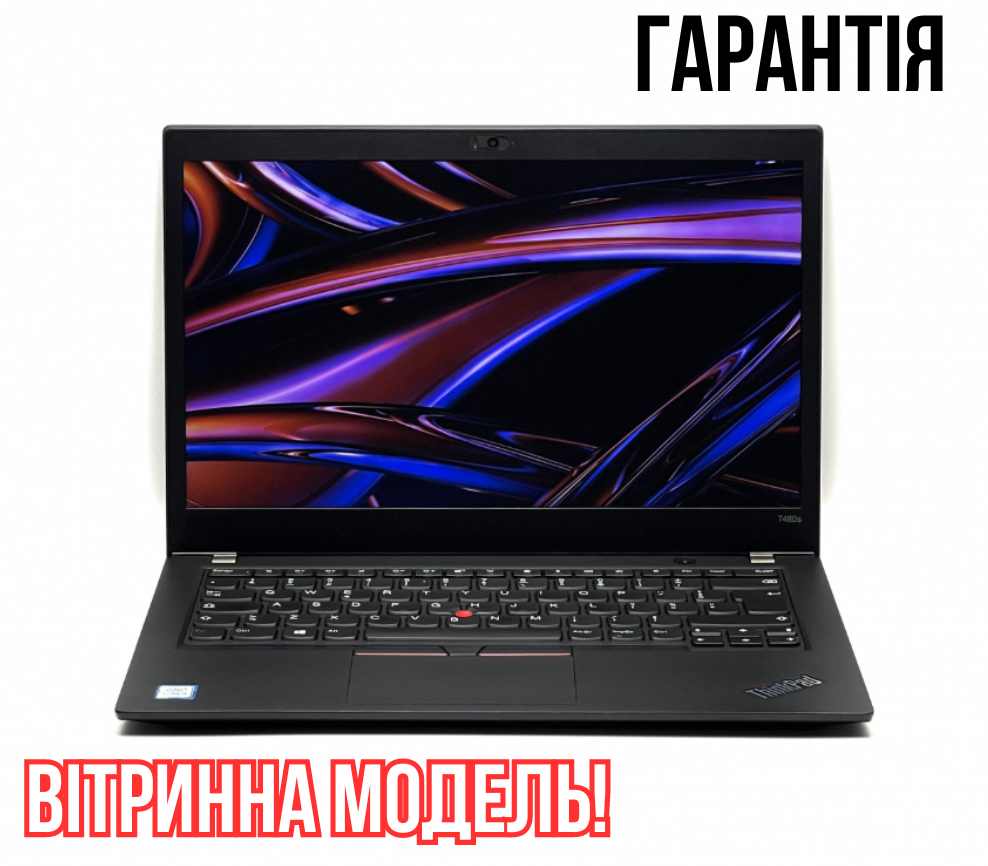 Новый ноутбук Lenovo ThinkPad T480s, ультрабук i5-8350U/16 GB/256GB/14.0" Full HD ноутбук для учебы и игр - фото 3 - id-p2033015565