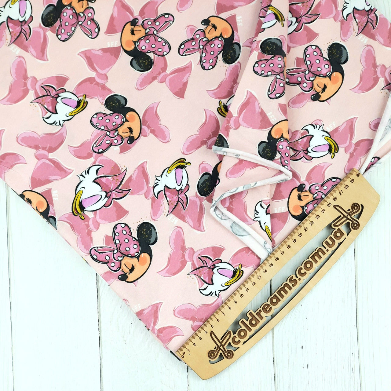 Стрейч кулір принт "Поночка і Міні" - 180см. (діджитал)