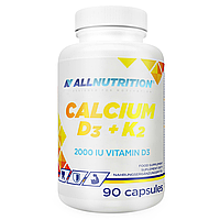 Комплекс вітамінів Кальцій Вітамін Д3 К2 Calcium D3 + K2 Allnutrition 90 капсул