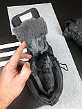 Кросівки зимові Adidas Campus чоловічі чорні на хутрі замшеві адідас кампус теплі кеди, фото 7