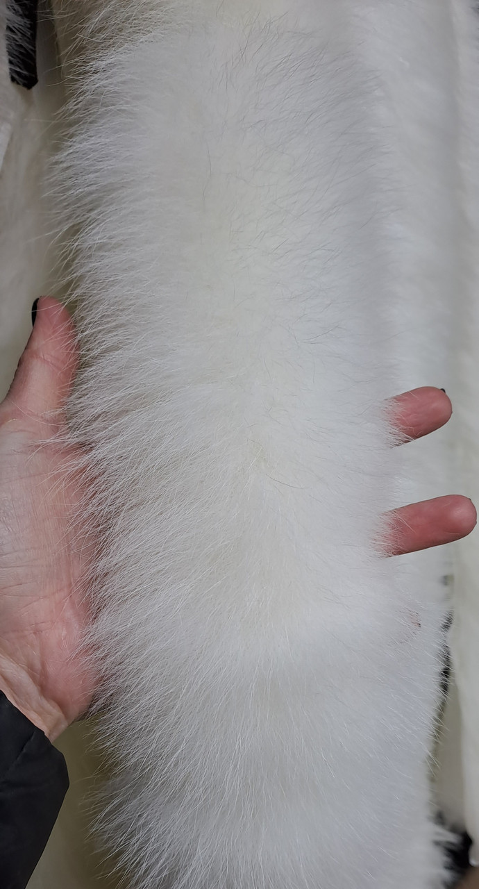 Опушка песец (70 см) біла