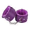 Набір БДСМ "Love caresses" колір фіолетовий наручники, окови, конектор, фото 3