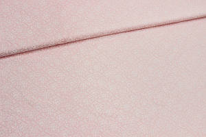 Тканина сатин Дрібні гілочки на рожевому NEW