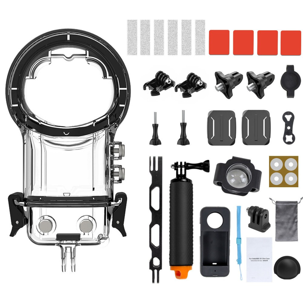 Набір для підводного знімання на Insta360 X3 аквабокс ручка чохол AC Prof HQS-BIN63