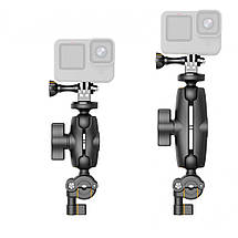 Кріплення на мотоцикл для екшн камери дзеркало кермо присосок AC Prof HQS-B68, фото 3