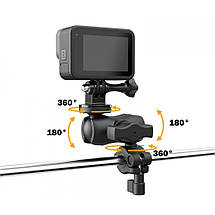 Кріплення на мотоцикл для екшн камери дзеркало кермо присосок AC Prof HQS-B68, фото 4