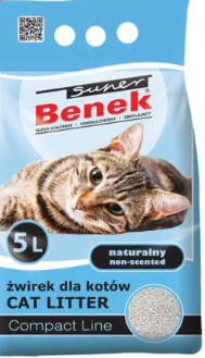 Бентонітовий наповнювач Optimum Супер Бінек (Benek) 5 л 4 кг з ароматом морської свіжості Бентонітовий наповнювач Optimum Супер Бінек