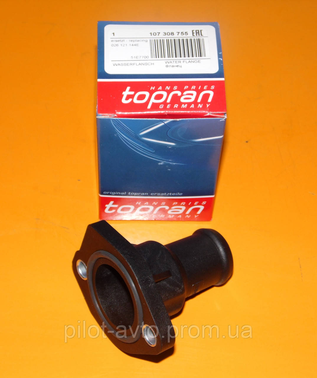 Фланець охолоджуючої рідини Topran 107 308 Audi Seat VW