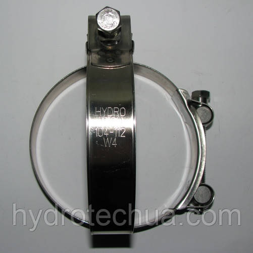 Хомут 104-112 W4 силовой нержавеющий HYDRO TECH