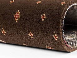 Ковролін коричневий класичний з ліліями WELLINGTON 4957 80