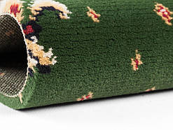 Ковролін зелений класичний з ліліями WELLINGTON 4957 40