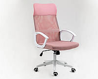 Кресло офисное Q-026 крестовина пластик белый спинка сетка, сиденье мембранная ткань (Signal ТМ)