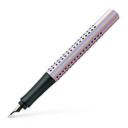 Ручка перова Faber-Castell Grip Edition Glam, колір корпусу перлинний, перо М (0,7 мм), 140844