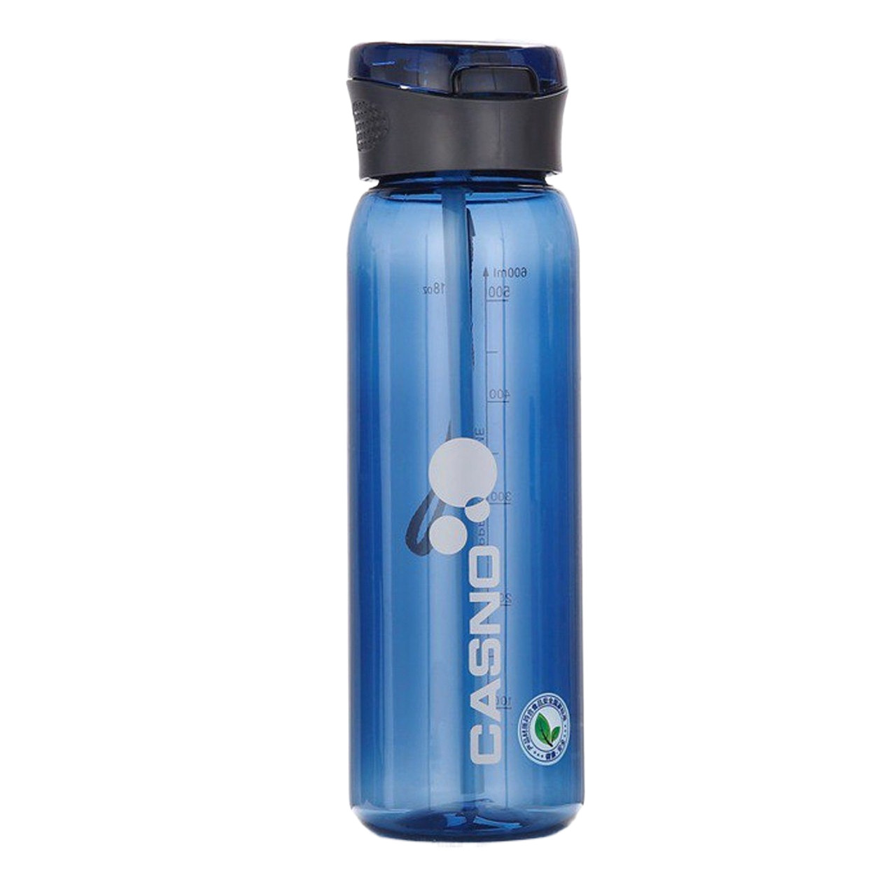 Пляшка для води CASNO 600 мл KXN-1211 Синя з соломинкою 056 - фото 1 - id-p2033035771