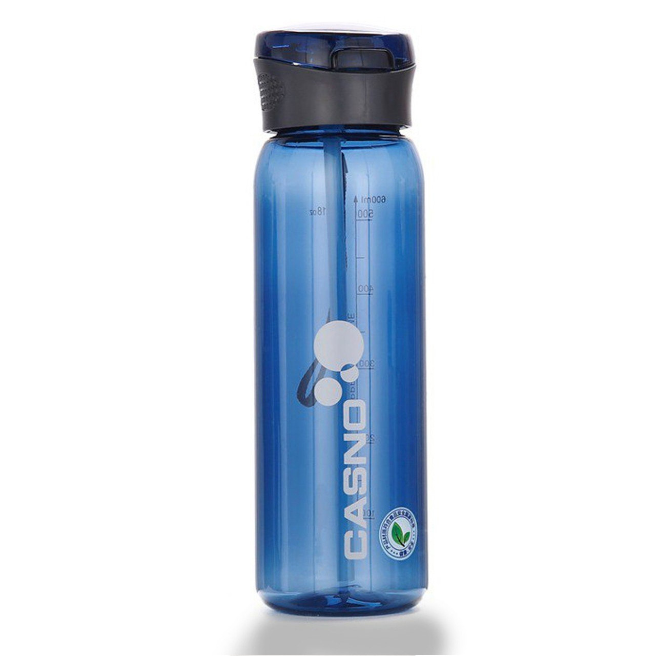 Пляшка для води CASNO 600 мл KXN-1211 Синя з соломинкою 056 - фото 2 - id-p2033035771