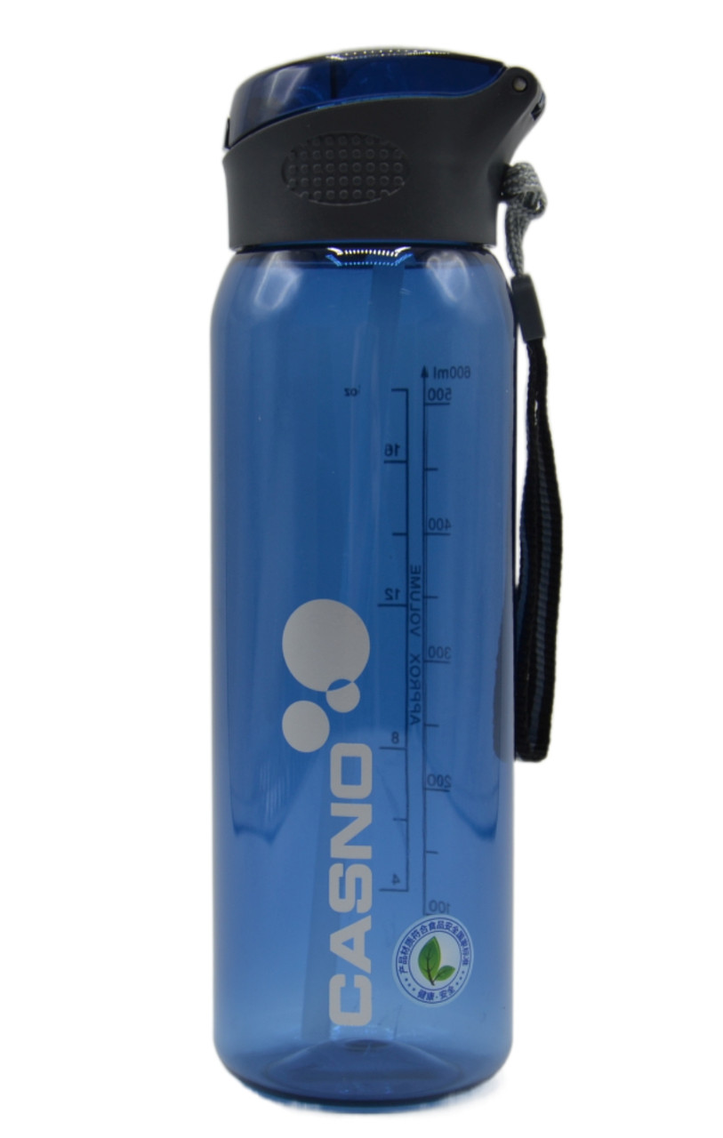 Пляшка для води CASNO 600 мл KXN-1211 Синя з соломинкою 056 - фото 3 - id-p2033035771