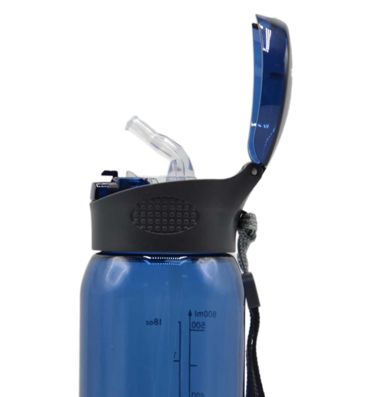 Пляшка для води CASNO 600 мл KXN-1211 Синя з соломинкою 056 - фото 7 - id-p2033035771