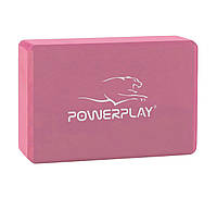 Блок для йоги PowerPlay 4006 Yoga Brick Рожевий 002