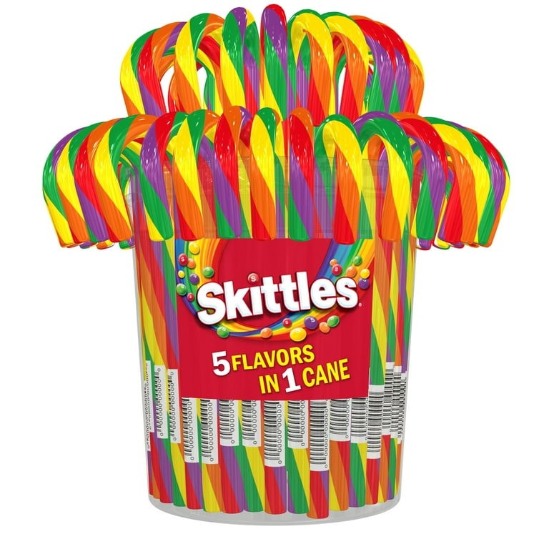 Льодяники Skittles Candy Canes 60шт.