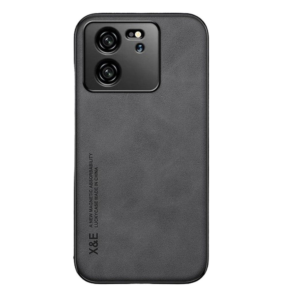 Шкіряний чохол - накладка X&E для Xiaomi 13T / 13T Pro з металевою вставкою