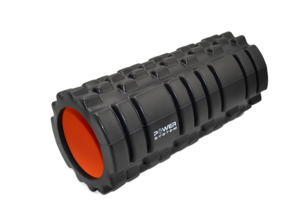 Масажний ролик (роллер) Power System PS-4050 Fitness Foam Roller Black/Orange (33x15см.) 043 - фото 5 - id-p2033037356