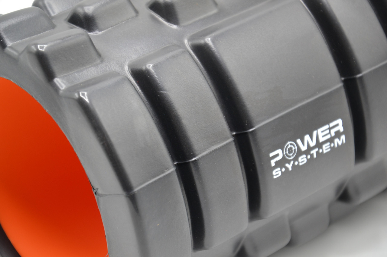 Масажний ролик (роллер) Power System PS-4050 Fitness Foam Roller Black/Orange (33x15см.) 043 - фото 7 - id-p2033037356