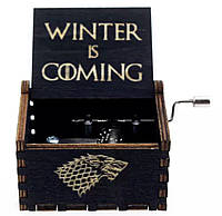 Музыкальная шкатулка винтажная Игра Престолов Winter Coming 5326 черная MS