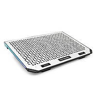 SM Підставка під ноутбук IceCoorel A17, 10-15.6", 6*80 mm 1800 ± 10% RPM, корпус пластик + алюміній, 2xUSB 2.0,