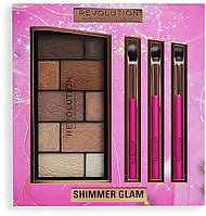 Набор, 4 продукта - Makeup Revolution Shimmer Glam Eye Set (1259940-2)