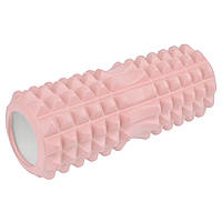 Масажний ролик (роллер) U-POWEX EVA foam roller (33x14см.) Type 2 Pink 041