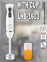 Заглибний блендер Hand Blender With Cup LHB-1603 250 Вт | Кухонний ручний міксер