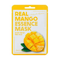 Тканинна маска для обличчя FarmStay Real Mango Essence Mask, з екстрактом манго, 23 мл