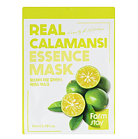 Тканевая маска для лица FarmStay Real Calamansi Essence Mask с экстрактом каламанси, 23 мл