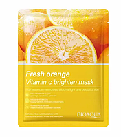 Маска для лица BIOAQUA Fresh Orange Vitamin C Brighten Mask с экстрактом апельсина 25 г