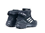 Кросівки зимові Adidas Climaproof чоловічі чорні на хутрі адідас теплі високі, фото 7