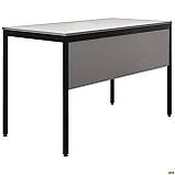 Стіл письмовий Осло (1187х600х750Н) чорний графіт, Сірий Шифер, ТМ Амф, фото 2