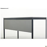 Стіл письмовий Осло (1187х600х750Н) чорний графіт, Сірий Шифер, ТМ Амф, фото 6