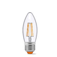 LED лампа Filament C37F 4W E27 4100K