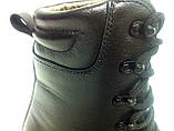 Шкіряні чорні берці "Bundes" демісезон для ДСНС, поліції, ЗСУ, агро підприємтв, лісівників та охорони. WOLF original, фото 6