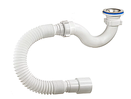 Сифон для душового піддону з гнучкою гофротрубою 40х40/50, VTM А-42589