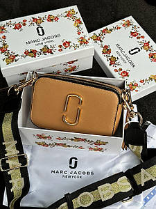 Жіноча Сумка Marc Jacobs The Snapshot Beige Premium