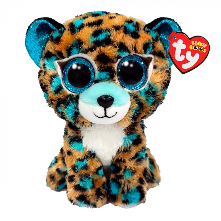 Мягкая игрушка глазастик TY Beanie boo's Леопард COBALT 15