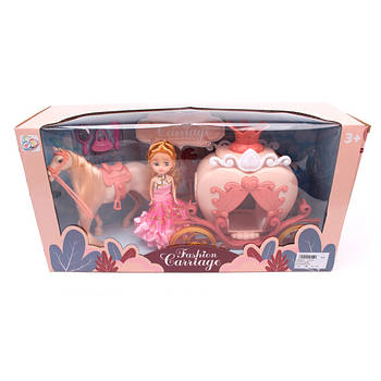 Ігровий набір Лялька з каретою (аксесуари, в коробці) 1922A