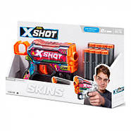 Скорострільний бластер X-Shot Skins Menace Mercenary (8 м'яких патронів) 36515P, фото 5
