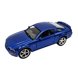 Інерційна машинка FORD MUSTANG GT 2006 Kinsmart КТ5091, 1:42 Синій, World-of-Toys