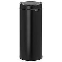 Відро для сміття з відкидною кришкою Brabantia Touch Bin New 30 л Black 115301