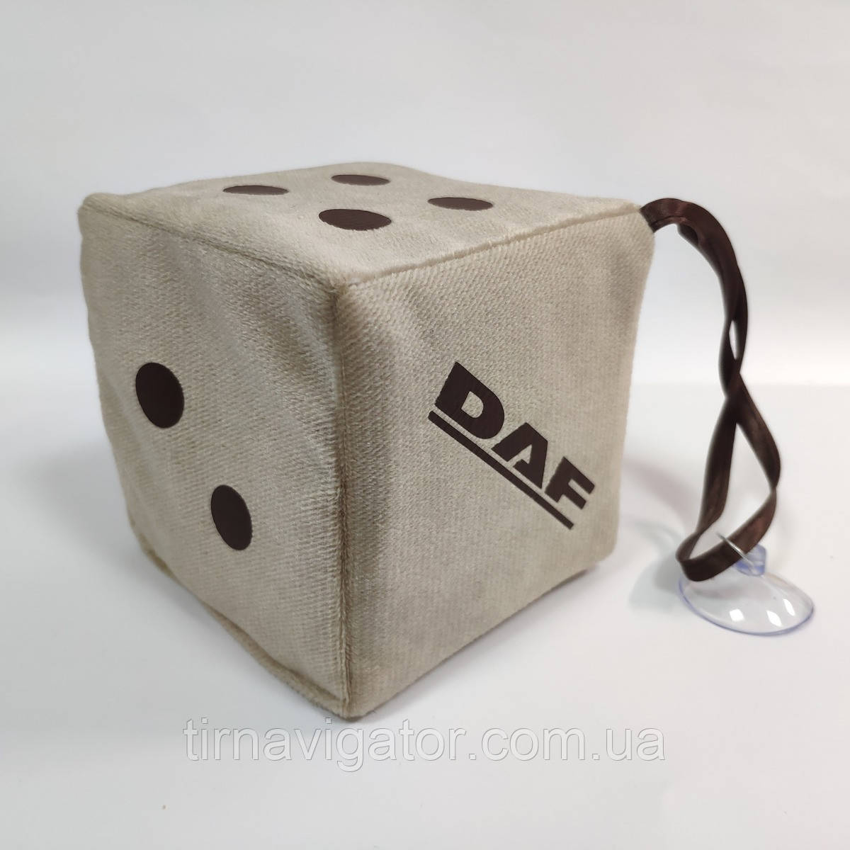 Кубик DAF бежевий одинарний 10х10см декоративний