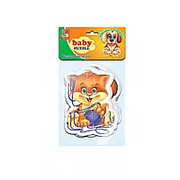 Детская настольная игра "Бэби пазлы. Домашние любимцы"| Vladi Toys (VT1106-81)