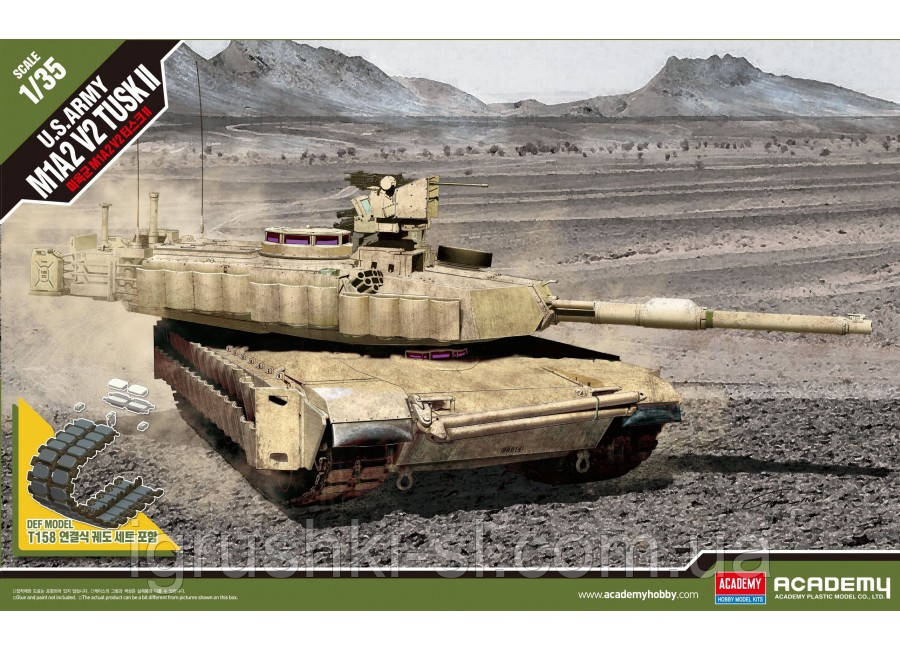 Збірна модель (1:35) Танк U.S. Army M1A2 V2 Tusk II