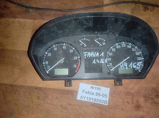 №199 Панель приборов/спидометер 6Y1919880B для Skoda Fabia 99-05